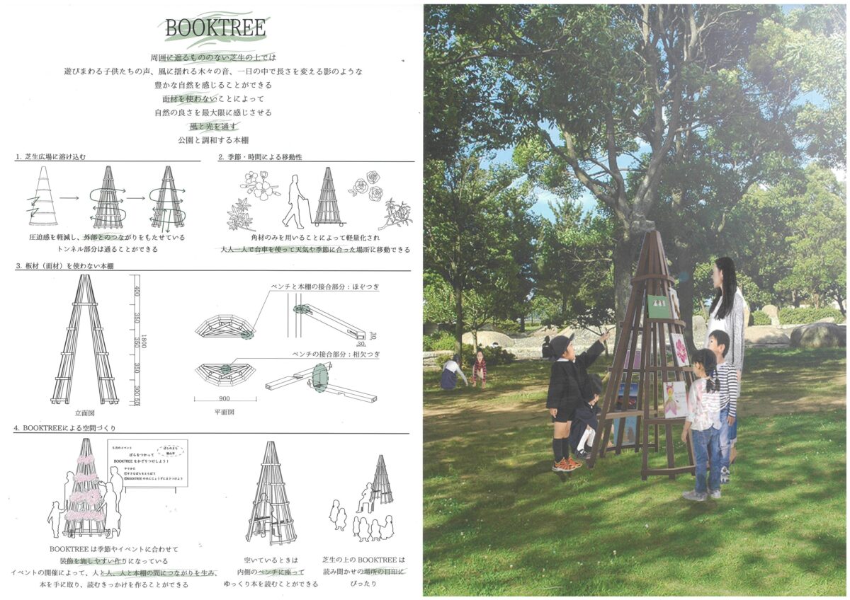 広島地域会＜第2回芝生の上の本棚デザインコンテスト (結果発表)＞